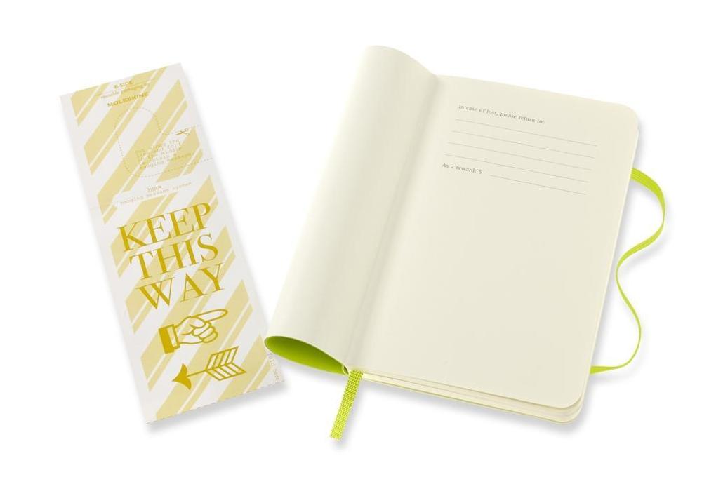 Weitere Ansicht: Moleskine Notizbuch Pocket/A6, Blanko, Weicher Einband, Limetten Grün