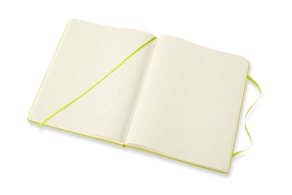 Weitere Ansicht: Moleskine Notizbuch XL, Blanko, Fester Einband, Limetten Grün