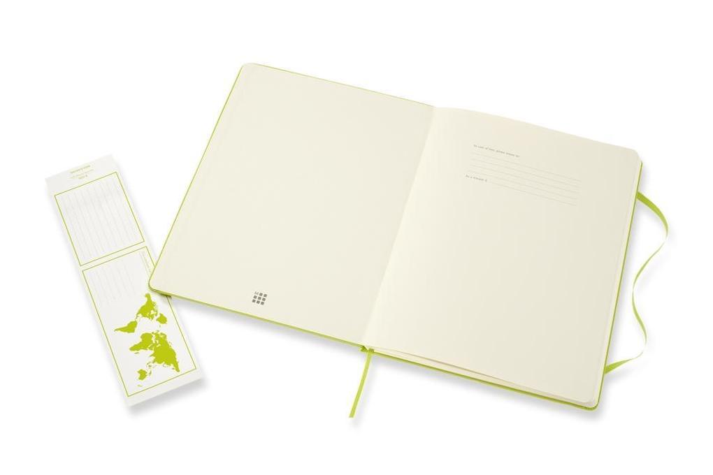 Weitere Ansicht: Moleskine Notizbuch XL, Blanko, Fester Einband, Limetten Grün