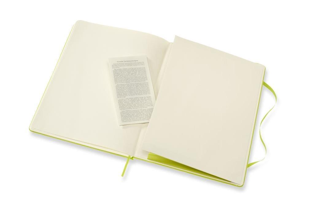 Weitere Ansicht: Moleskine Notizbuch XL, Blanko, Fester Einband, Limetten Grün