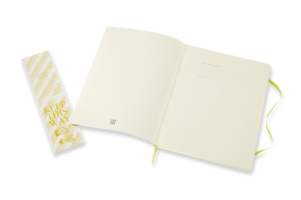 Weitere Ansicht: Moleskine Notizbuch XL, Blanko, Weicher Einband, Limetten Grün