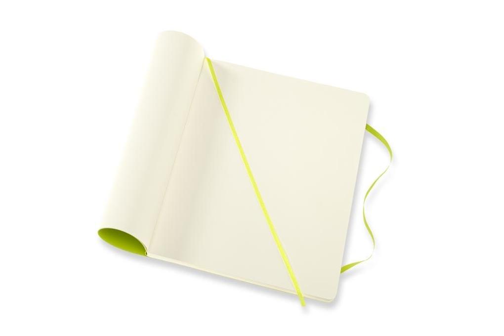 Weitere Ansicht: Moleskine Notizbuch XL, Blanko, Weicher Einband, Limetten Grün