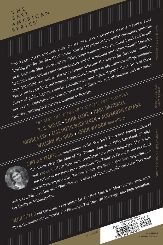 Weitere Ansicht: The Best American Short Stories 2020 | Curtis Sittenfeld, Heidi Pitlor