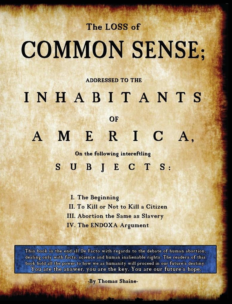 The Loss of Common Sense als Buch (gebunden)