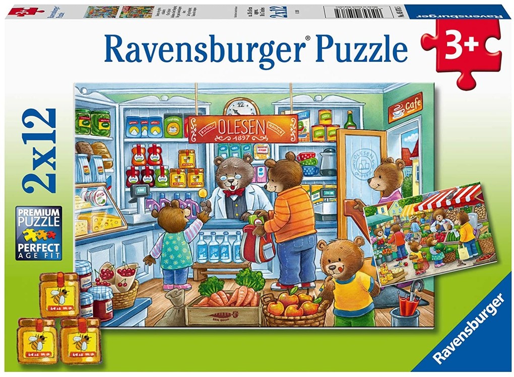 Produktbild: Ravensburger - Komm, wir gehen einkaufen, 2 x 12 Teile