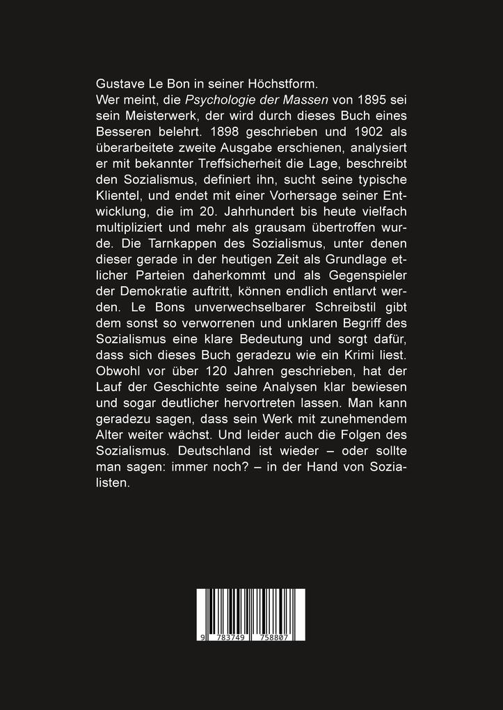 Weitere Ansicht: Psychologie des Sozialismus | Gustave Le Bon