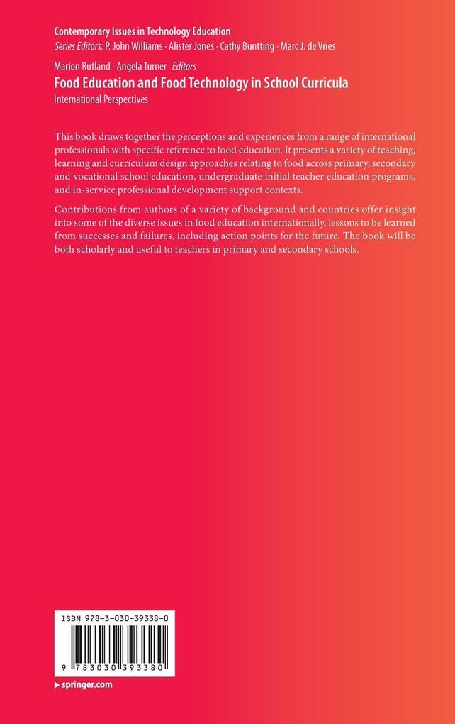 Weitere Ansicht: Food Education and Food Technology in School Curricula