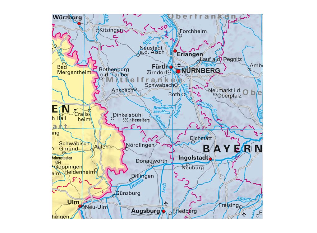 Weitere Ansicht: Deutschland politisch mit Bundesländerwappen | Heinrich Stiefel