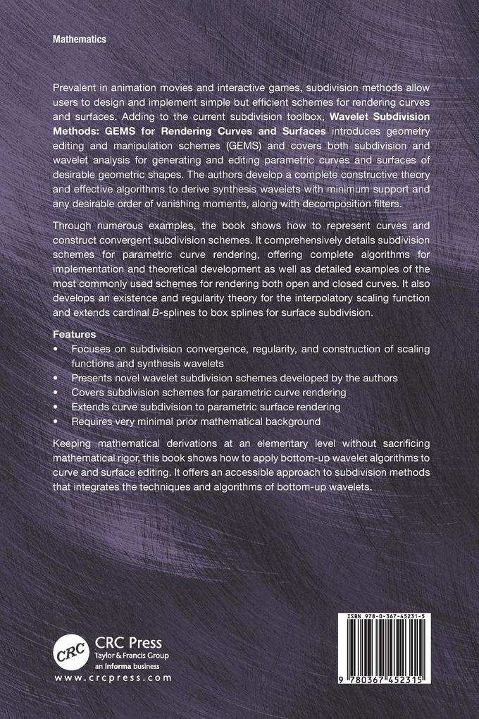 Weitere Ansicht: Wavelet Subdivision Methods | Charles Chui, Johan de Villiers