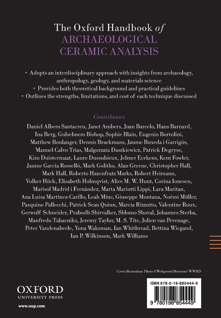 Weitere Ansicht: Oxford Handbook of Archaeological Ceramic Analysis