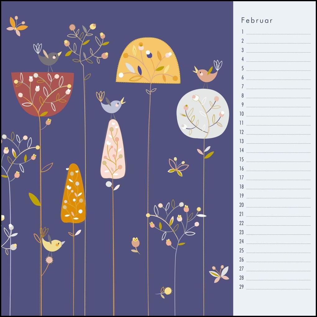 Weitere Ansicht: Immerwährender Geburtstagskalender - Little Cosmos - Turnowsky - Quadrat-Format 24 x 24 cm