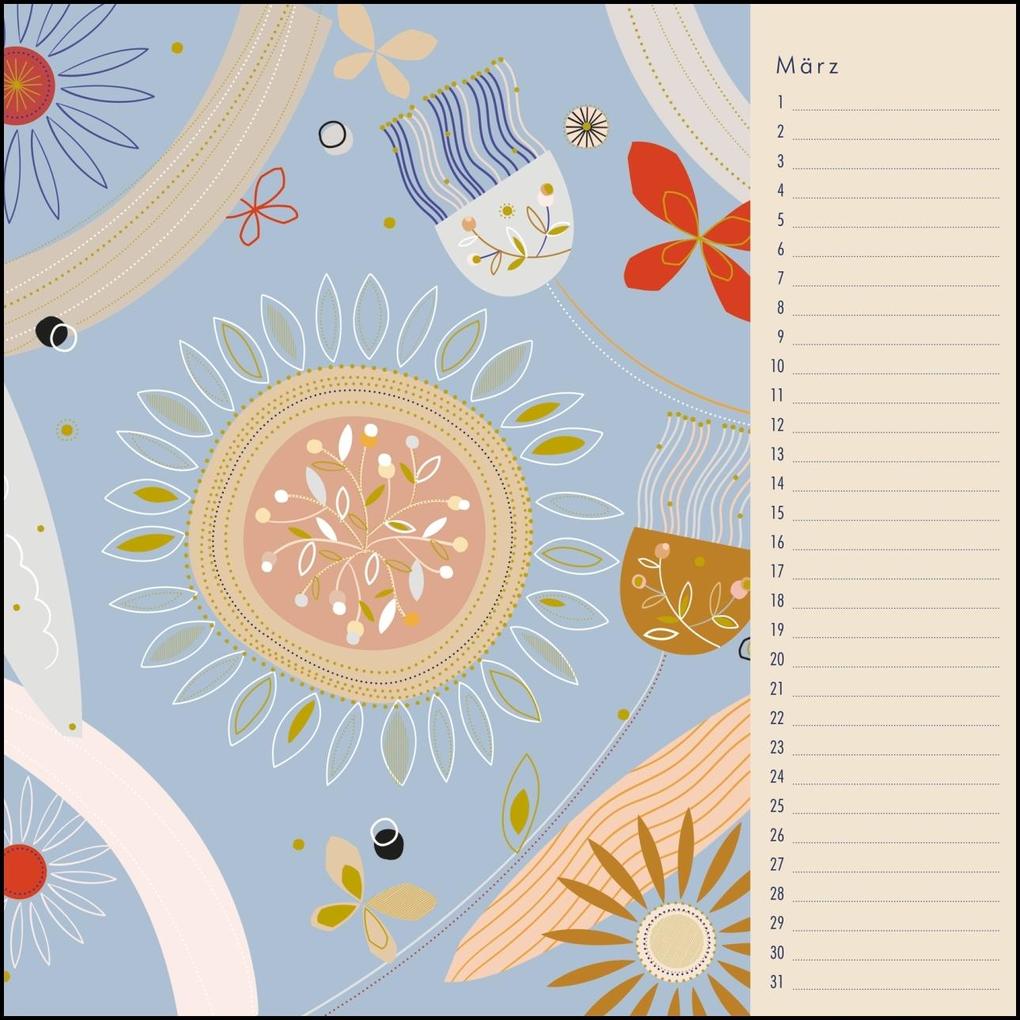 Weitere Ansicht: Immerwährender Geburtstagskalender - Little Cosmos - Turnowsky - Quadrat-Format 24 x 24 cm