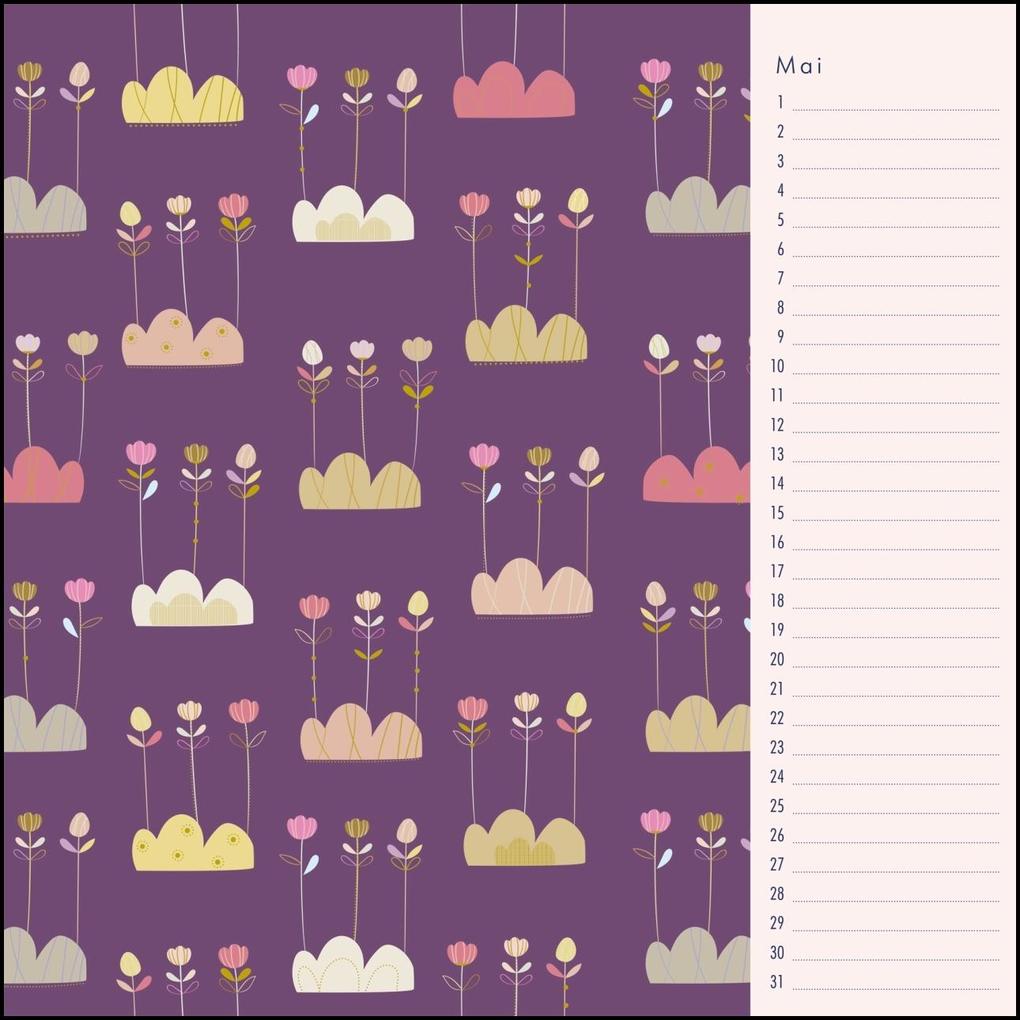 Weitere Ansicht: Immerwährender Geburtstagskalender - Little Cosmos - Turnowsky - Quadrat-Format 24 x 24 cm