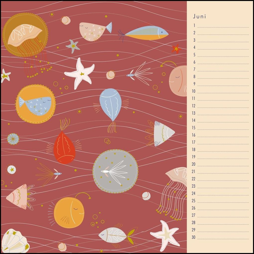 Weitere Ansicht: Immerwährender Geburtstagskalender - Little Cosmos - Turnowsky - Quadrat-Format 24 x 24 cm