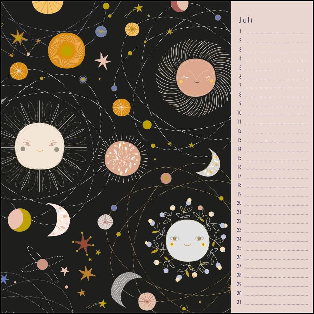 Weitere Ansicht: Immerwährender Geburtstagskalender - Little Cosmos - Turnowsky - Quadrat-Format 24 x 24 cm