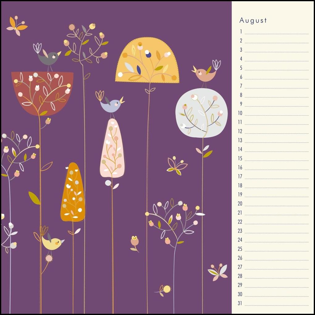 Weitere Ansicht: Immerwährender Geburtstagskalender - Little Cosmos - Turnowsky - Quadrat-Format 24 x 24 cm