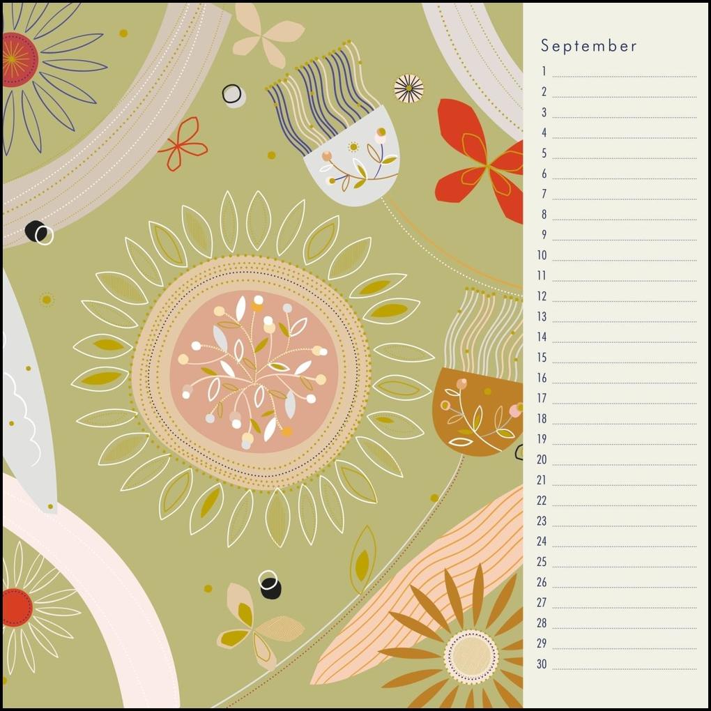 Weitere Ansicht: Immerwährender Geburtstagskalender - Little Cosmos - Turnowsky - Quadrat-Format 24 x 24 cm