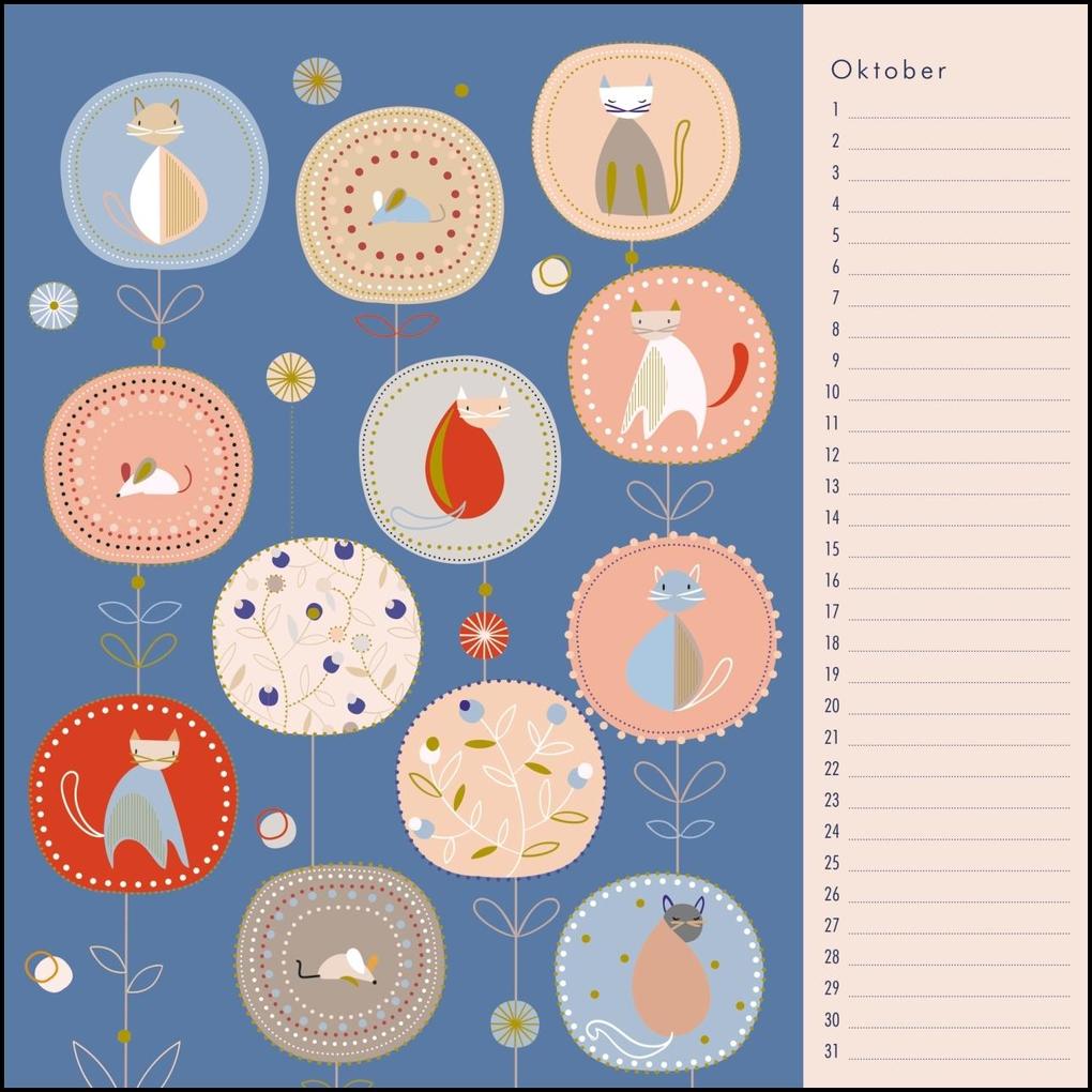 Weitere Ansicht: Immerwährender Geburtstagskalender - Little Cosmos - Turnowsky - Quadrat-Format 24 x 24 cm