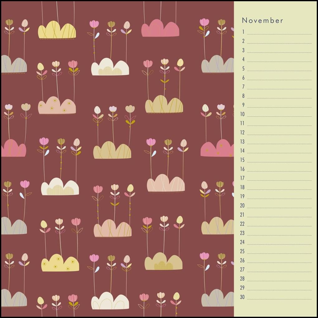 Weitere Ansicht: Immerwährender Geburtstagskalender - Little Cosmos - Turnowsky - Quadrat-Format 24 x 24 cm