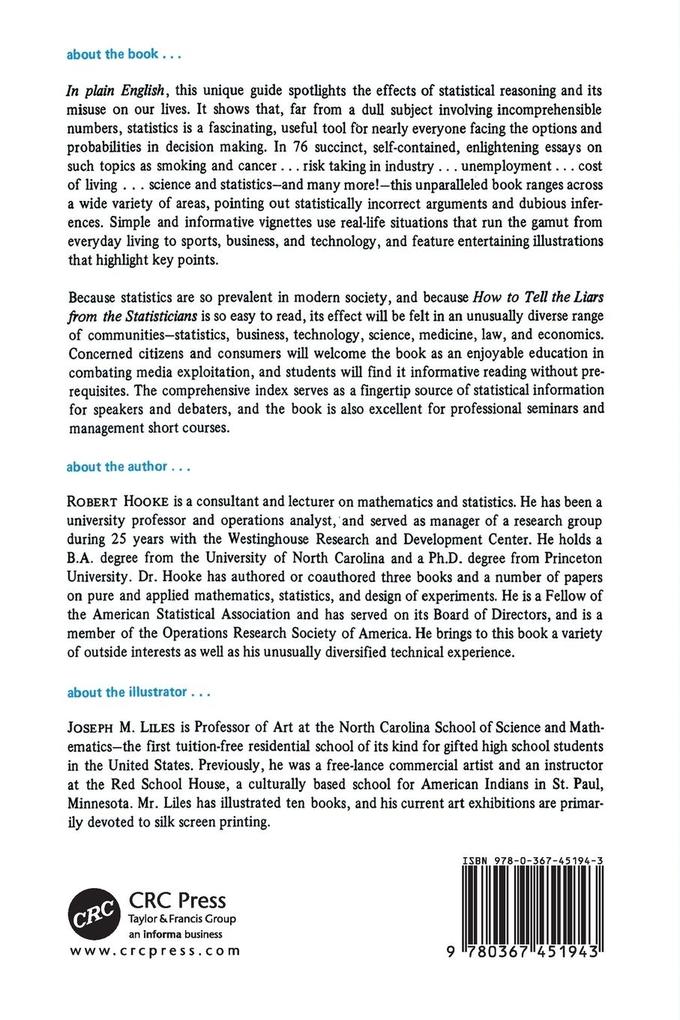 Weitere Ansicht: How to Tell the Liars from the Statisticians | Robert Hooke