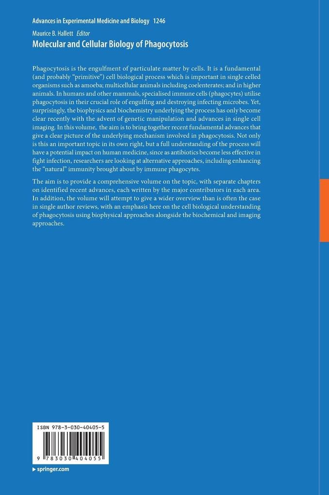Weitere Ansicht: Molecular and Cellular Biology of Phagocytosis