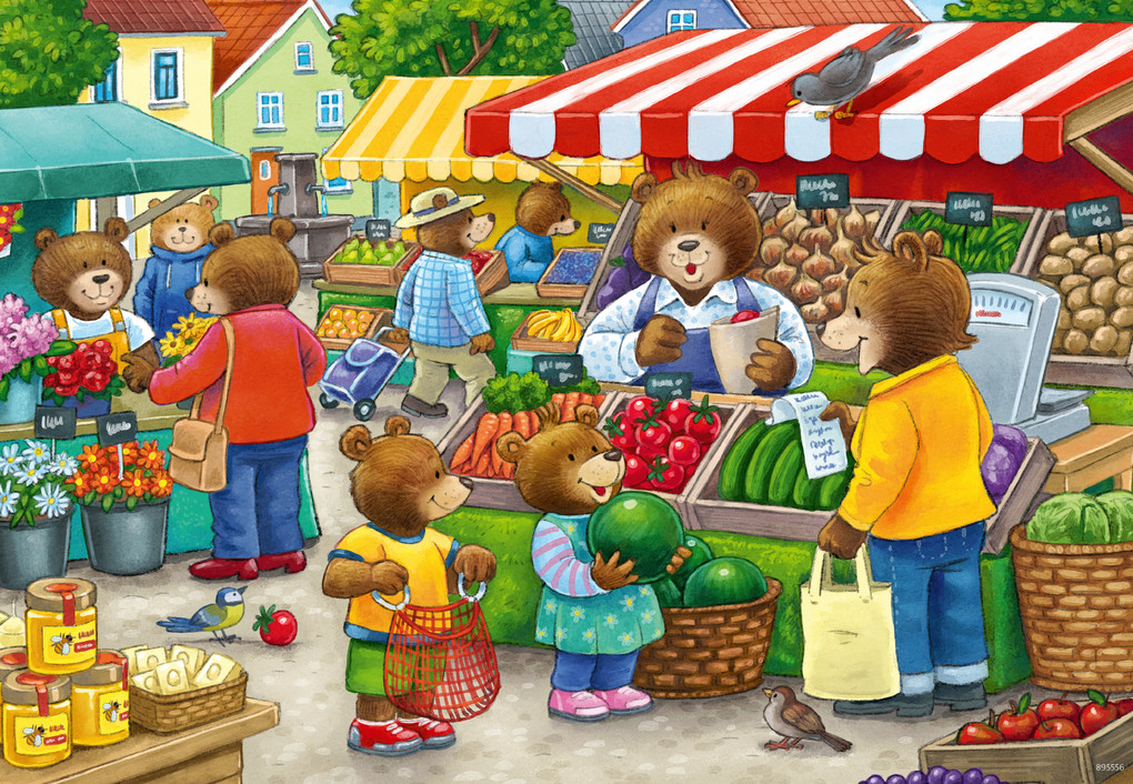 Weitere Ansicht: Ravensburger - Komm, wir gehen einkaufen, 2 x 12 Teile