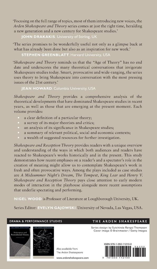 Weitere Ansicht: Shakespeare and Reception Theory | Nigel Wood