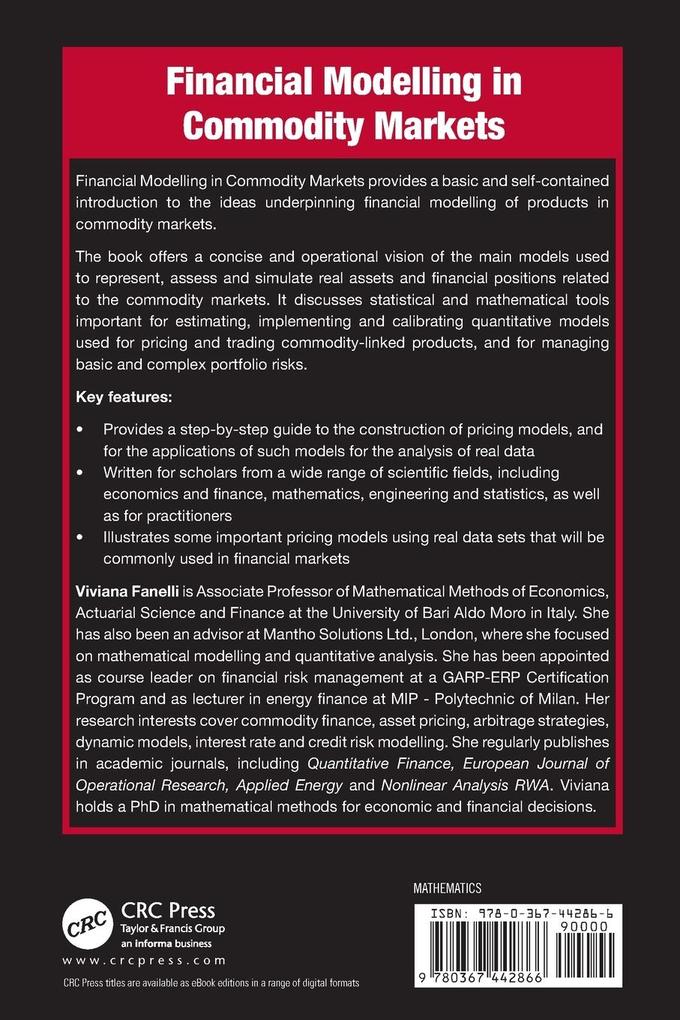 Weitere Ansicht: Financial Modelling in Commodity Markets | Viviana Fanelli