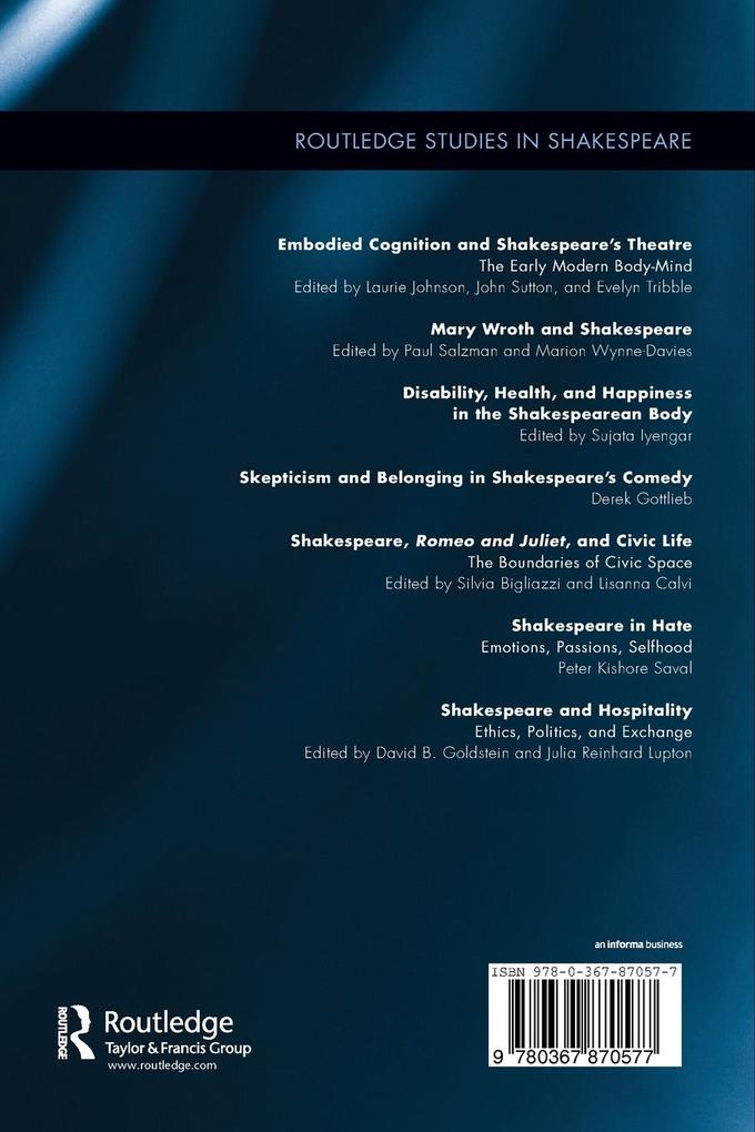 Weitere Ansicht: Shakespeare and Hospitality