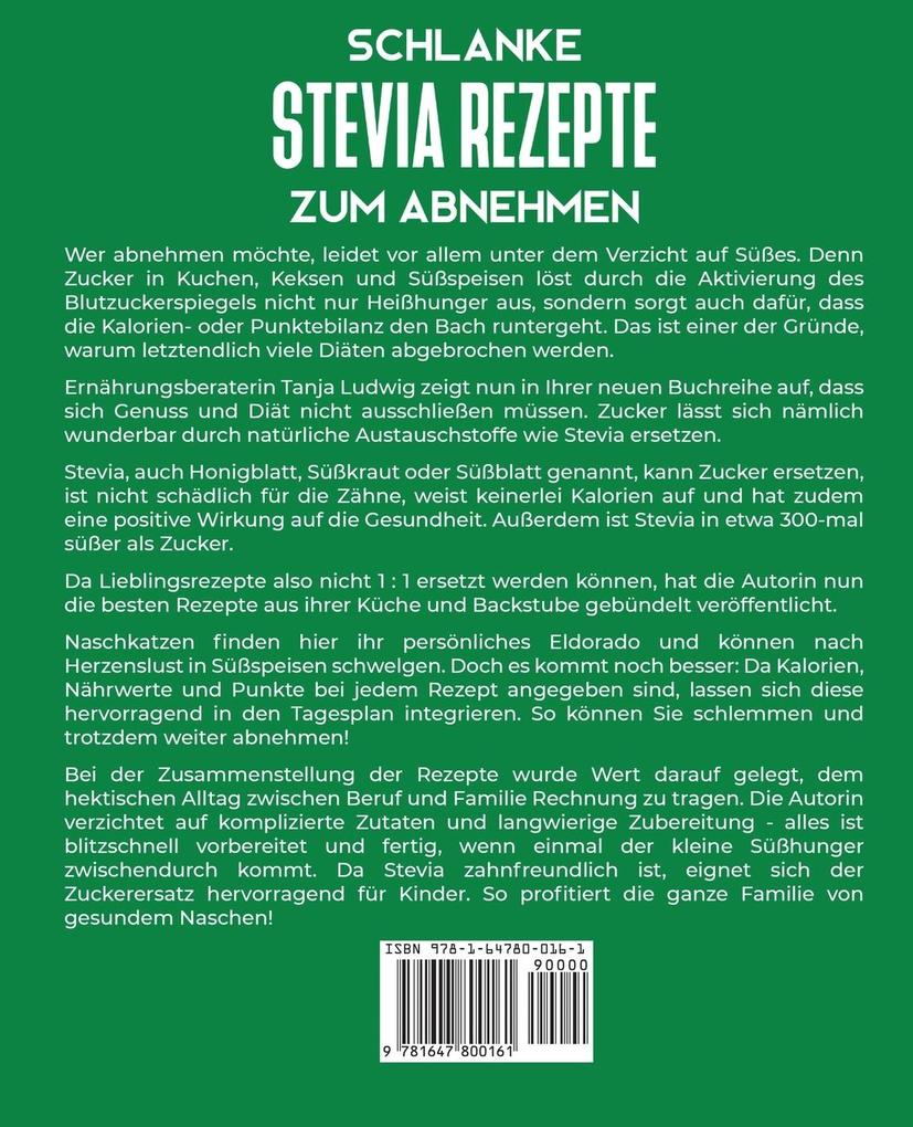 Weitere Ansicht: Schlanke Stevia Rezepte zum Abnehmen | Tanja Ludwig