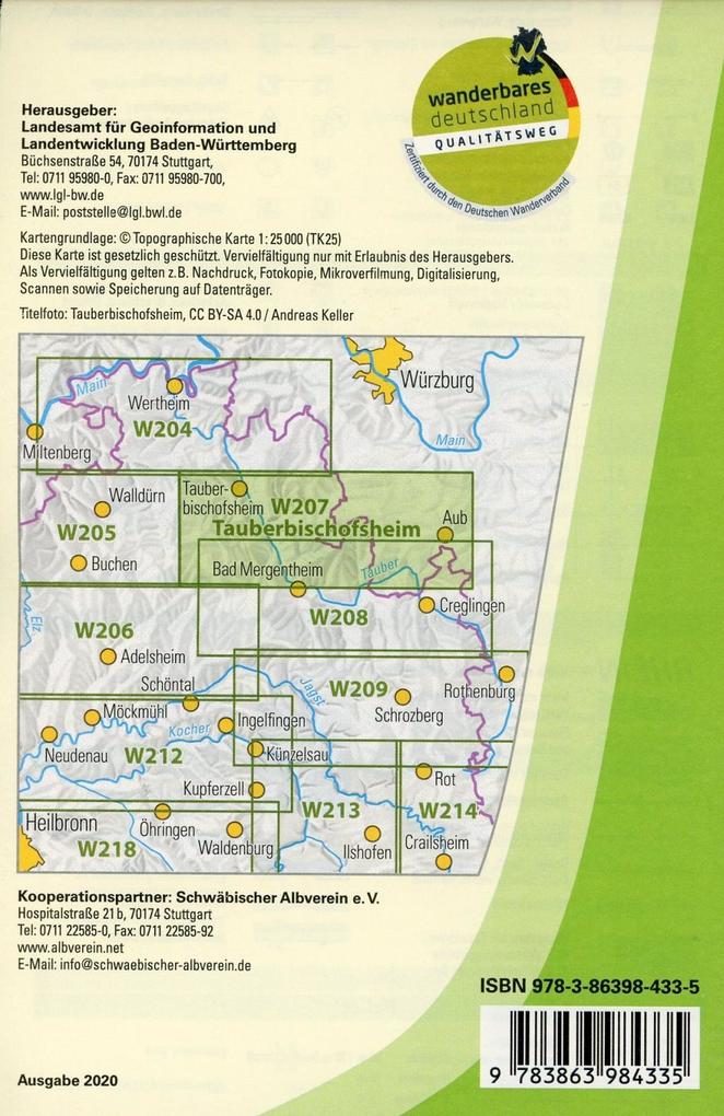 Weitere Ansicht: Tauberbischofsheim 1 : 25 000