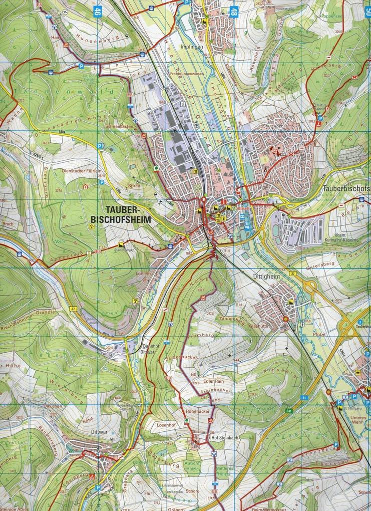 Weitere Ansicht: Tauberbischofsheim 1 : 25 000