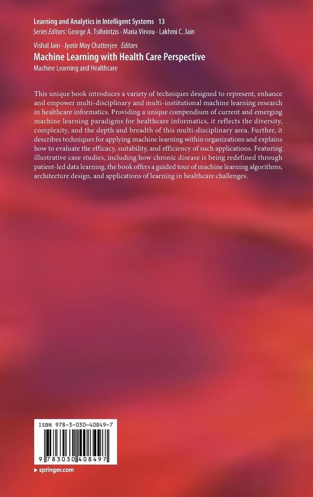 Weitere Ansicht: Machine Learning with Health Care Perspective