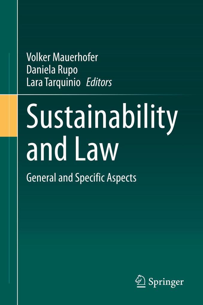 Produktbild: Sustainability and Law