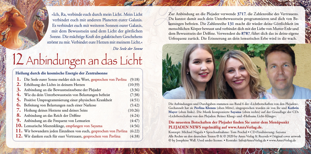 Weitere Ansicht: Lichtbotschaften von den Plejaden [Übungs-CD 7] | Pavlina Klemm
