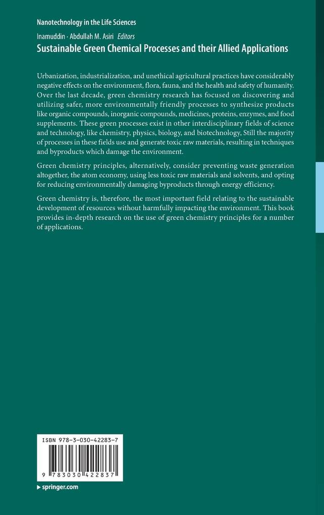 Weitere Ansicht: Sustainable Green Chemical Processes and their Allied Applications