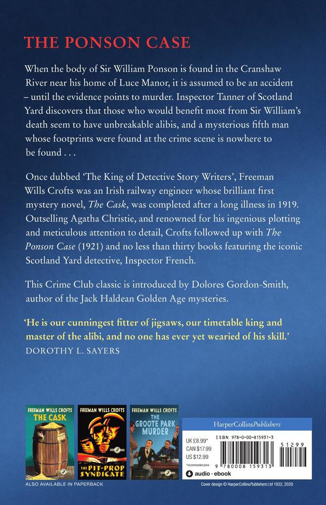 Weitere Ansicht: The Ponson Case | Freeman Wills Crofts