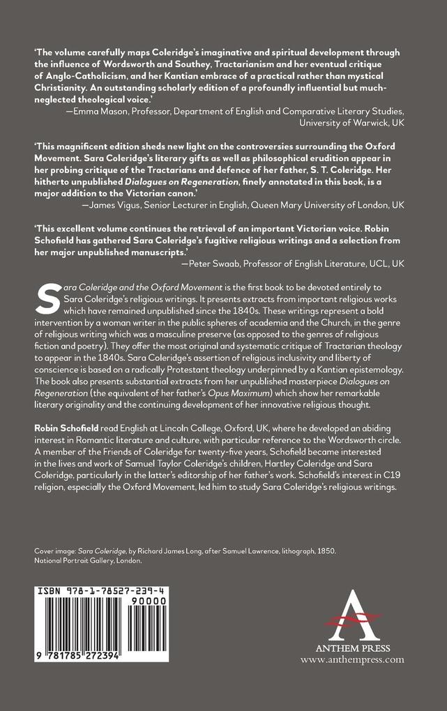 Weitere Ansicht: Sara Coleridge and the Oxford Movement | Robin Schofield