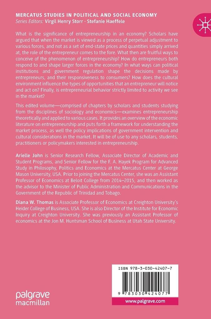 Weitere Ansicht: Entrepreneurship and the Market Process