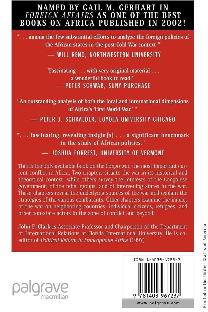 Weitere Ansicht: The African Stakes of the Congo War | J. Clark
