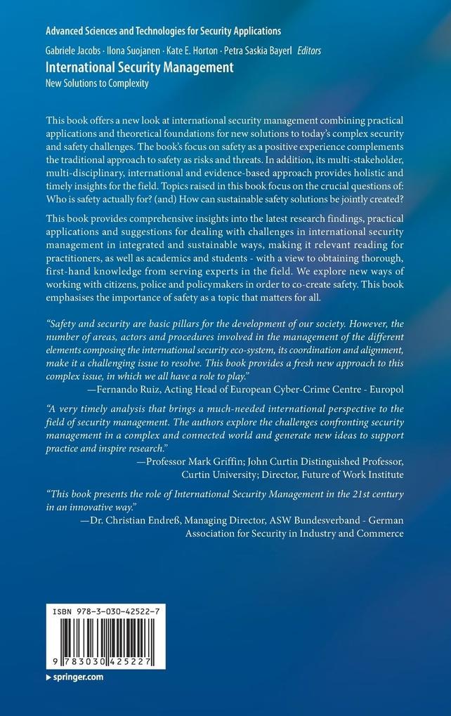 Weitere Ansicht: International Security Management