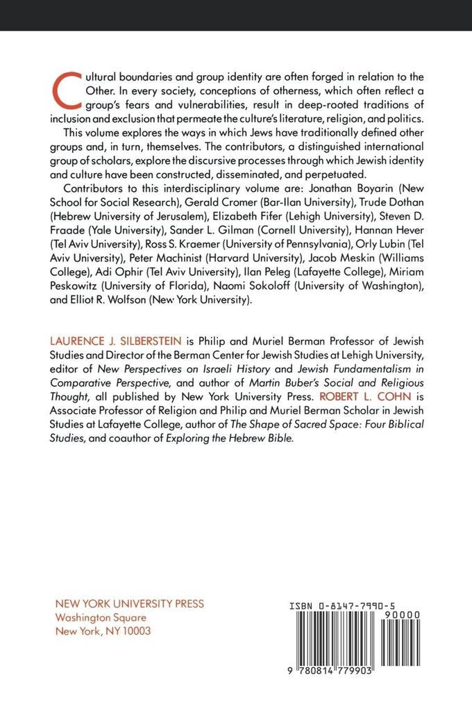 Weitere Ansicht: The Other in Jewish Thought and History