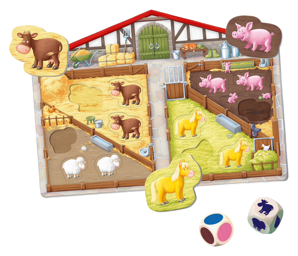 Weitere Ansicht: Ravensburger ministeps 4173 Unser Bauernhof-Spiel, Erstes Spiel rund um Tiere, Farben und Formen - Spielzeug ab 2 Jahre | Eva Danner