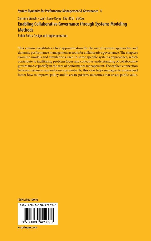 Weitere Ansicht: Enabling Collaborative Governance through Systems Modeling Methods