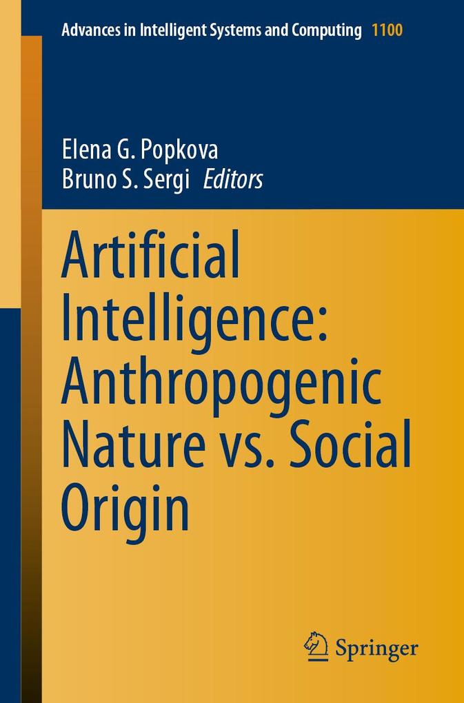 Produktbild: Artificial Intelligence: Anthropogenic Nature vs. Social Origin