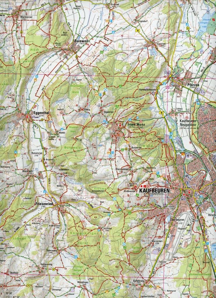 Weitere Ansicht: Kneippland Unterallgäu 1 : 50 000 (UK50-38)
