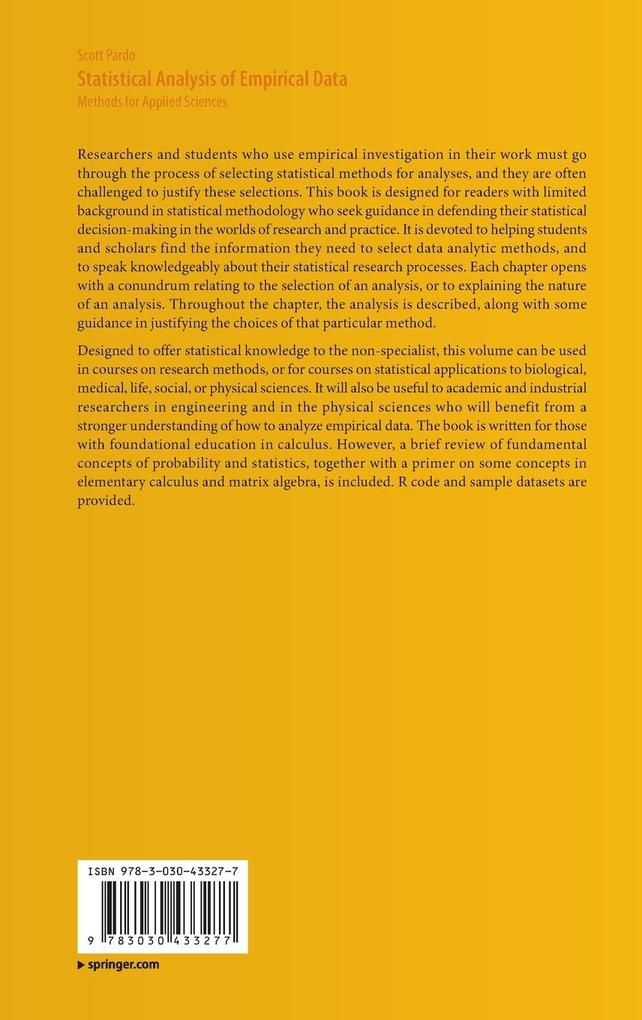 Weitere Ansicht: Statistical Analysis of Empirical Data | Scott Pardo