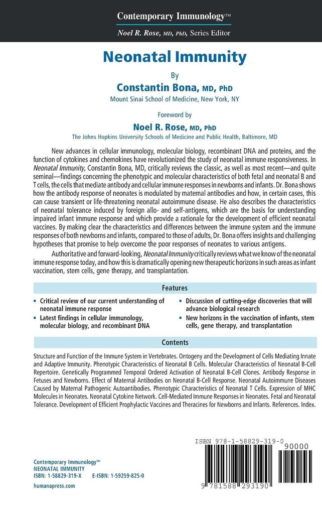 Weitere Ansicht: Neonatal Immunity | Constantin Bona