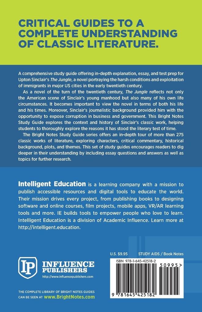 Weitere Ansicht: Study Guide to The Jungle by Upton Sinclair