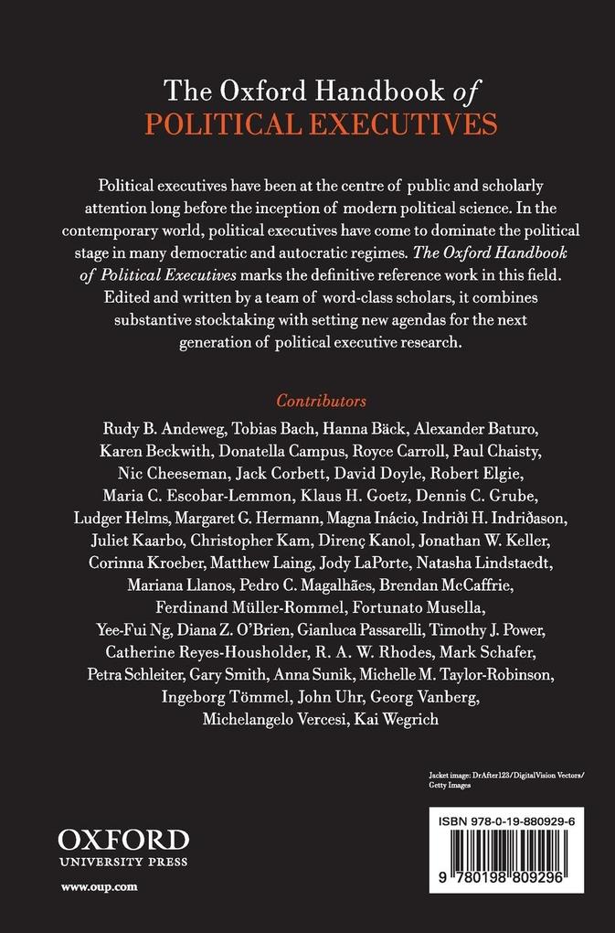 Weitere Ansicht: OHB POLITICAL EXECUTIVES OHBK C | Andeweg Et Al